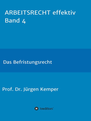 cover image of ARBEITSRECHT effektiv Band 4